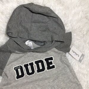 Carter’s Little Dude Hooded One Piece- 18 …